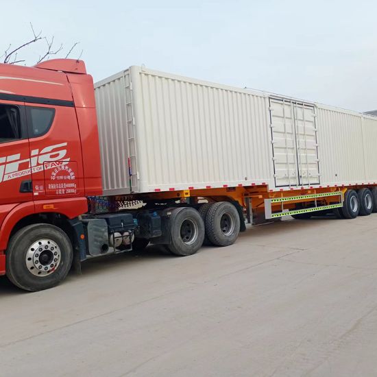 Picture of Container trailers, box trucks, logistics transport vehicles, cargo long-distance transportation, semi-trailers, container trailers