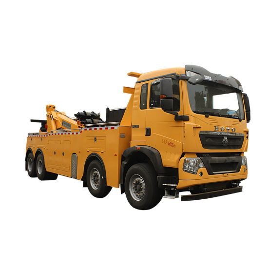 Picture of Factory direct sales of heavy duty truck front four after eight 25 ton wrecker highway accident rescue vehicle price