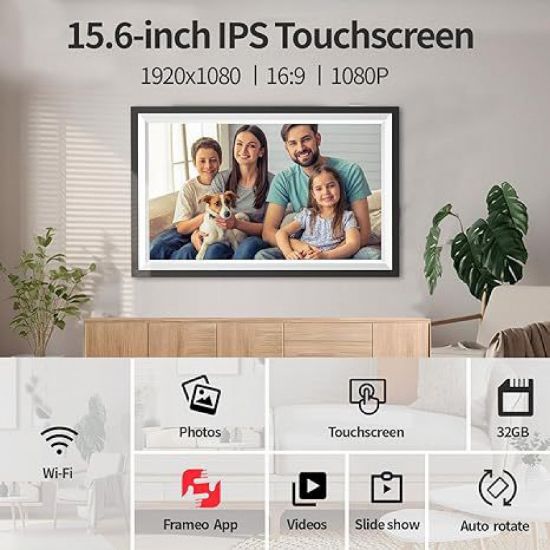 Picture of Digital photo frame 10.1 inch 15.6 inch wifi touch HD electronic cloud album pictures video