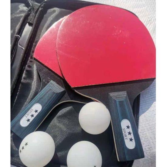 Picture of Table tennis racket set 2 rackets 3 balls table tennis racket portable net racket family sports table tennis set anti-glue table tennis racket