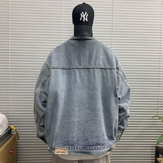 Picture of Denim jackets for men and women spring and autumn 2025 new hot style American baseball jackets loose and versatile tops