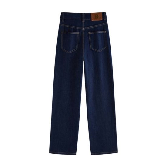 Picture of Korean summer thin denim blue new straight high waist 89% jeans