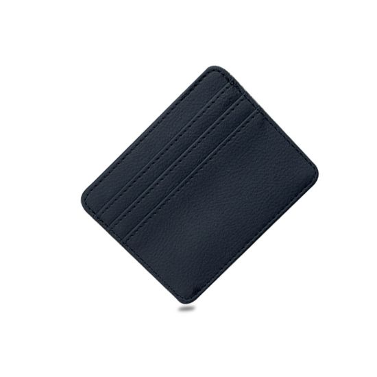 Picture of Simple thin large capacity small card bag multi-function card position for men and women exquisite leather PU card clip wholesale