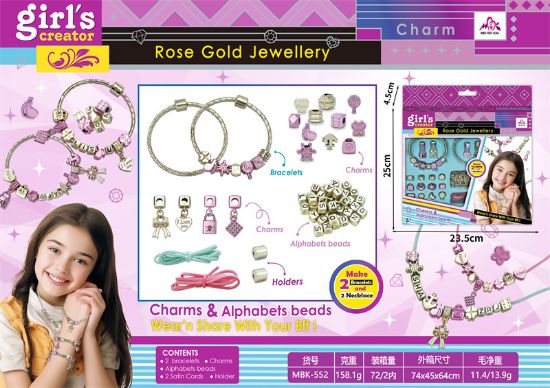 Picture of Pandora Style Beaded Bracelet (Mixed Two Styles) Pretend Play Toy