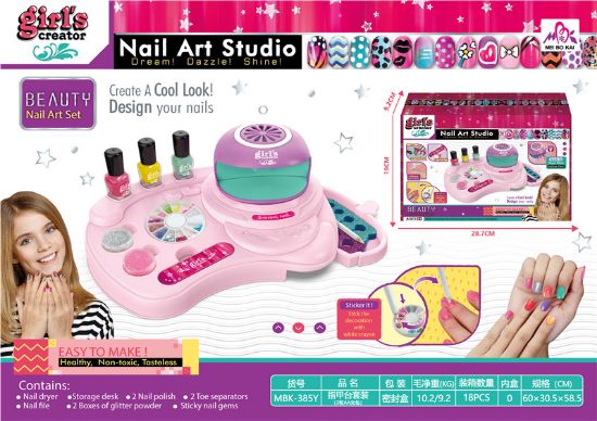 Picture of Nail Station Set Pretend Play Toy (2 AA Batteries Not Included)
