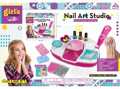 Picture of Hair Dryer and Nail Pen Set (AA*2 + AAA*2) No Batteries Included Pretend Play Toy