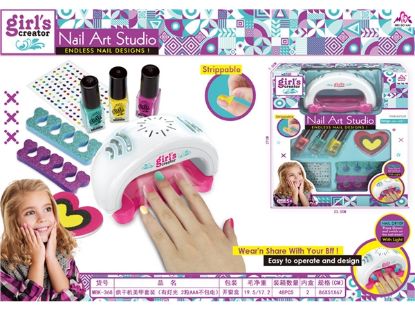 Picture of Dryer Nail Art Set (With Light, 2 AAA Batteries Not Included) Pretend Play Toy