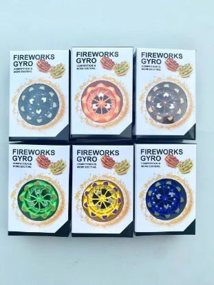 Picture of Handheld Firework Gyro Fire Starter Toy Spinning Children's Battle Intellectual Glowing Colorful Magic Explosion Spin