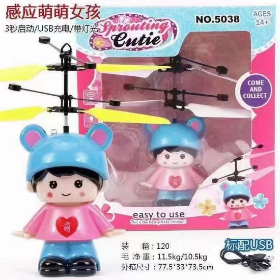 Picture of Little Girl - Remote Control Flying Toy Aircraft