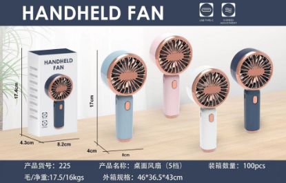 Picture of Tabletop Fan / Handheld Fan / Fan / New Model Fan / Summer Fan / 5-Speed Adjustment
