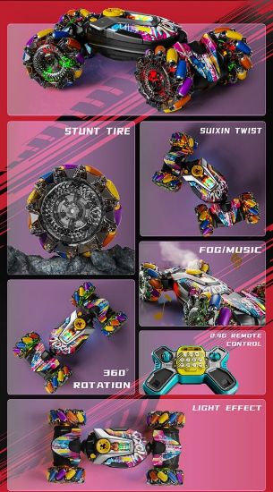 Picture of Light-Up Wheel Car Shell with Lights, Spray Drift Transformation Vehicle/Remote Control Car/Paint Job Version