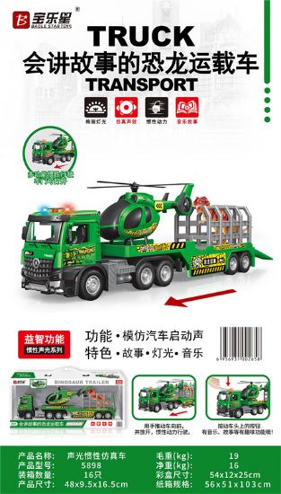 Picture of Sound and Light Inertia Dinosaur Carrier Vehicle