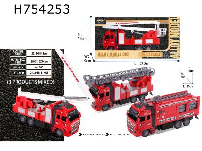 Picture of High Simulation Alloy Return Fire Truck Single Set