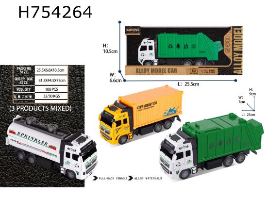 Picture of High Simulation Alloy Return City Sanitation Truck Single Set