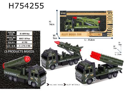 Picture of High Simulation Alloy Power Return Military Vehicle Single Pack