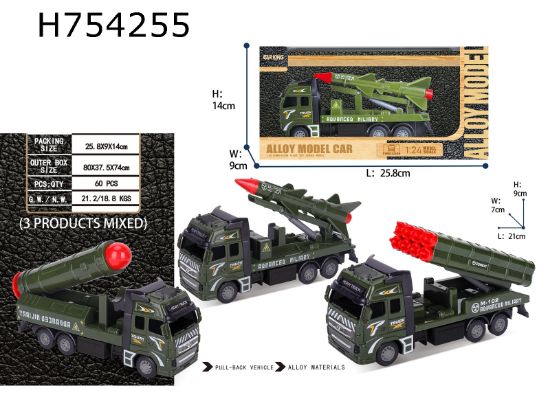 Picture of High Simulation Alloy Power Return Military Vehicle Single Pack