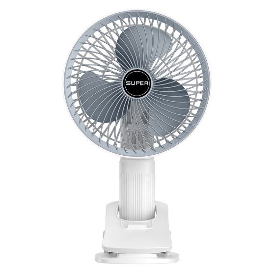 Picture of Wall-Mounted Desktop Little Fan-Three-Leaf White (USB Plug-in Type)