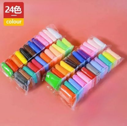 Picture of Clay 12-Color Kindergarten Space Clay Children's Handmade DIY Colored Clay (110G Per Strip)