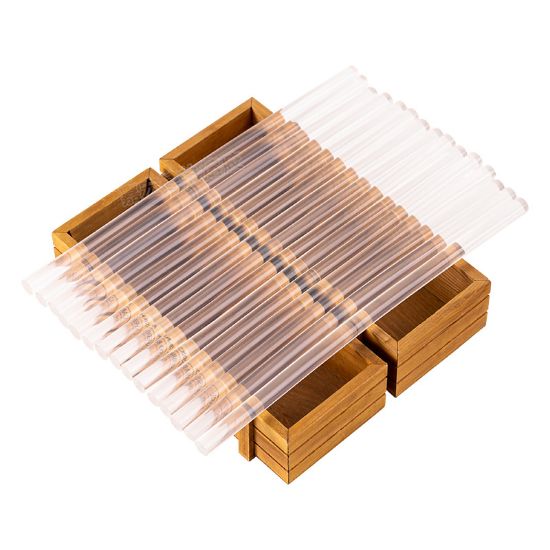 Picture of Elastic stick water-permeable hot melt glue stick high viscosity environmentally friendly transparent hot melt glue pure transparent glue stick export